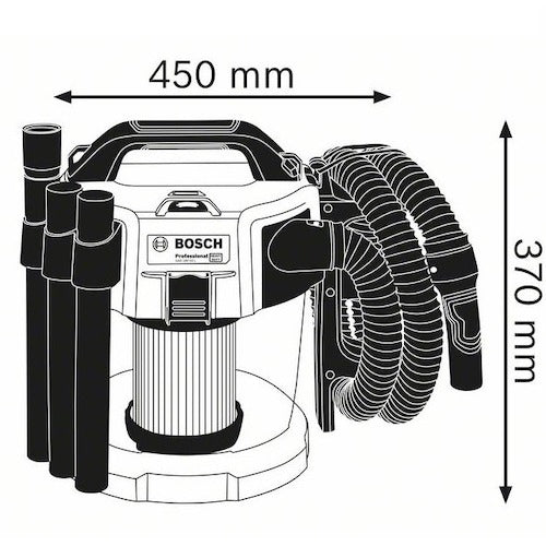 ボッシュ　１８Ｖコードレスマルチクリーナー＋バッテリー充電器セット　GAS18V-10LPHSET　1 Ｓ