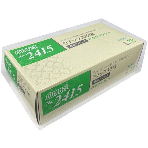 Barrier Robe Latex Gloves Delicate Grip Powder Free L (100 pieces) NO.2415L 1 box