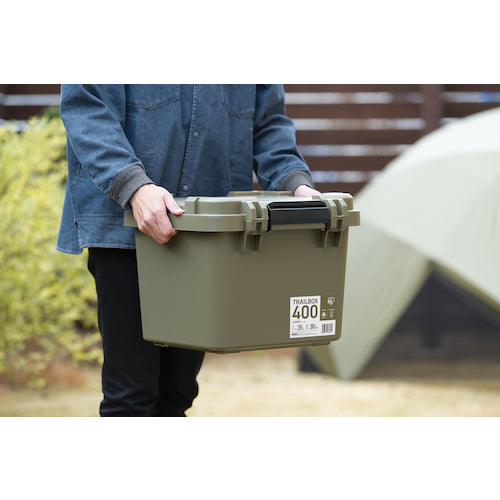 ＩＲＩＳ　２９７２５６　ＴＲＡＩＬＢＯＸ　４００　カーキ　TRB-400-K　1 台