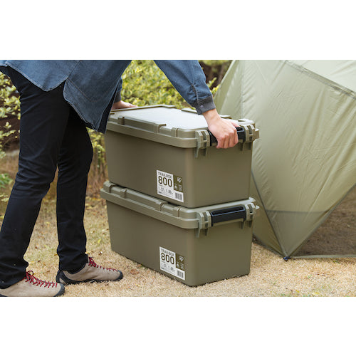 ＩＲＩＳ　２９７２５５　ＴＲＡＩＬＢＯＸ　８００　カーキ　TRB-800-K　1 台