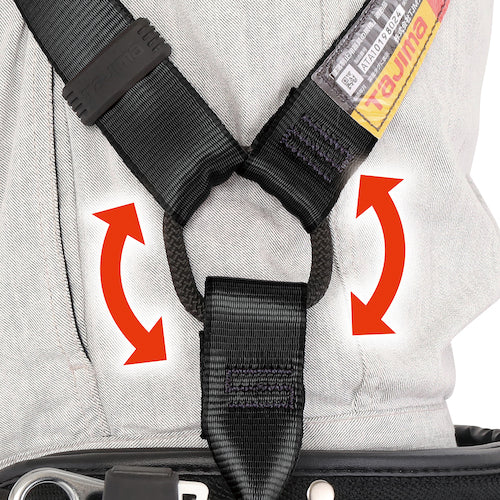 タジマ　ハオルハーネスＨＡ　黒　AHAF-BK　1 個