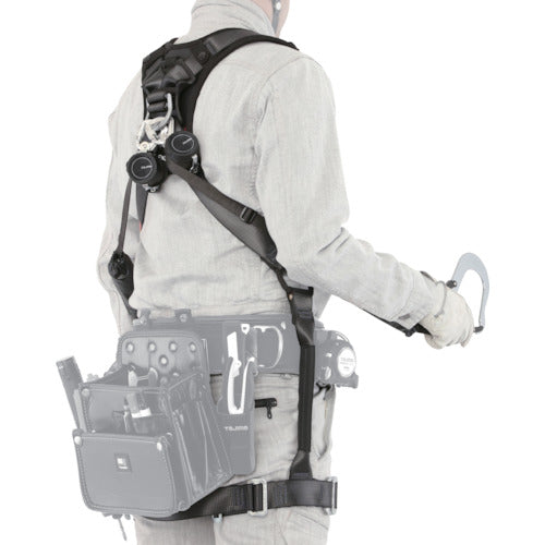 タジマ　ハオルハーネスＨＳ　黒　AHSF-BK　1 個