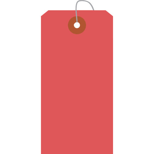 Sasagawa Colored Shipping Tags Large Red One Hole 25-141 1 Box