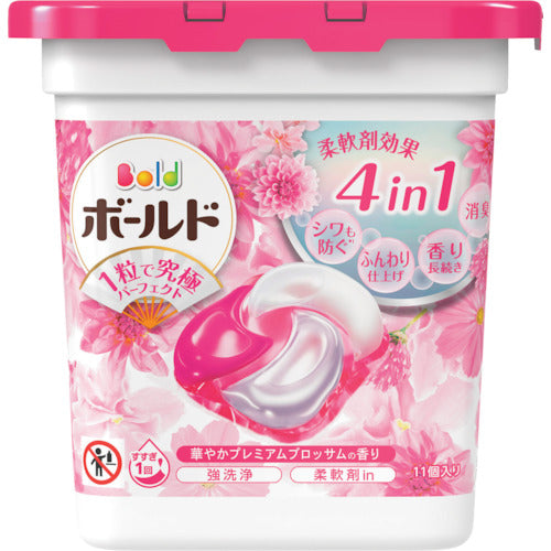 Ｐ＆Ｇ　ボールド　ジェルボール　４Ｄ　プレミアムブロッサム　本体　１１個　404756　1 CS
