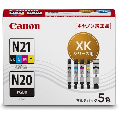 キヤノン　インクタンク　ＸＫＩ−Ｎ２１＋ＸＫＩ−Ｎ２０／５ＭＰ　XKI-N21+N20/5MP　1 個