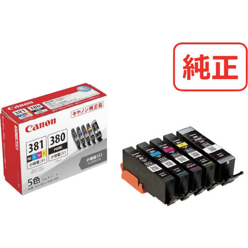キヤノン　インクタンク　ＢＣＩ−３８１ｓ＋３８０ｓ／５ＭＰ　BCI-381S+380S/5MP　1 個