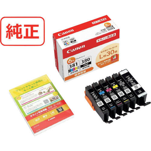 キヤノン　インクタンク　ＢＣＩ−３８１＋３８０／６ＭＰ　BCI-381+380/6MP　1 個