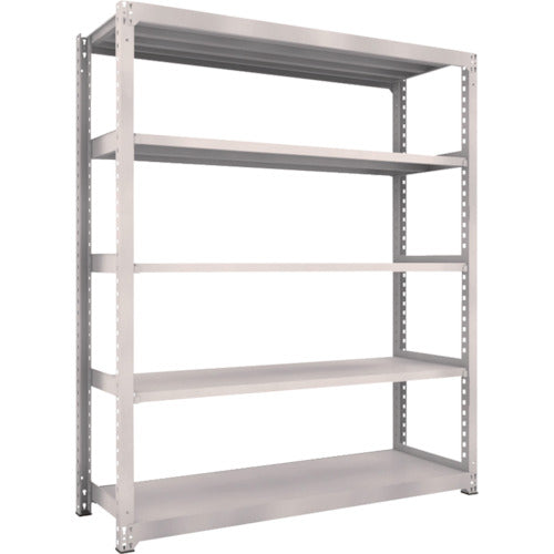 TRUSCO Steel Rack M5 Medium Duty Shelf 1200 x 921 x H2400 5 Tiers Single Unit Neo Gray M5-8495 1 S
