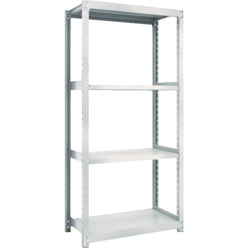 TRUSCO Steel Rack M2 Type Light-Medium Duty Shelf 860 x 450 x H2100 4 Tiers Single Unit Neo Gray M2-7344 1 S