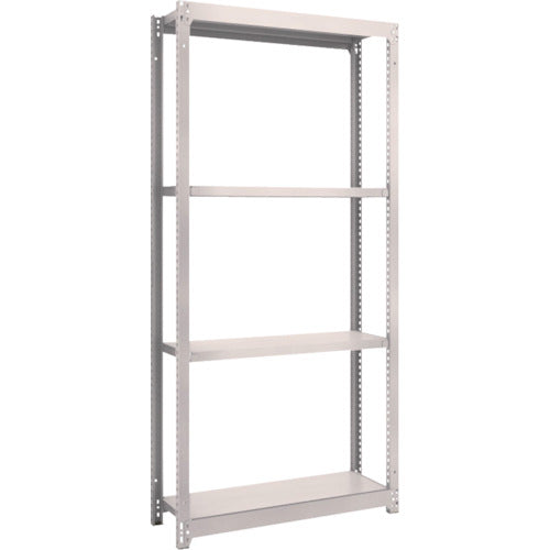 TRUSCO Steel Rack M1.5 Type Light-Medium Duty Shelf 1460 x 445 x H2100 4-Tier Single Unit Neo Gray M1.5-7544 1 S