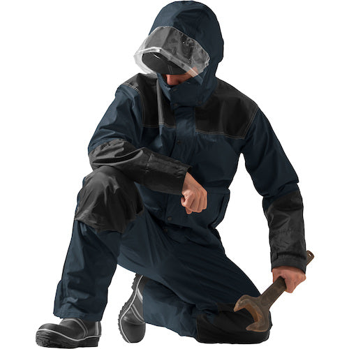Makku Takumi-do Rain Suit Navy LL AS590003 1 unit