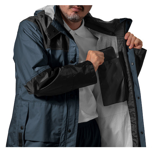 Ｍａｋｋｕ　匠道レインスーツ　ネイビーＬＬ　AS590003　1 着