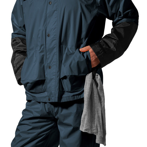 Ｍａｋｋｕ　匠道レインスーツ　ネイビーＬＬ　AS590003　1 着