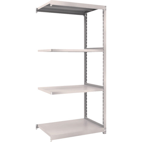 TRUSCO Steel Rack M2 Type Light-Medium Duty Shelf 860 x 600 x H2100 4 Tiers Connected Neo Gray M2-7364B 1 S