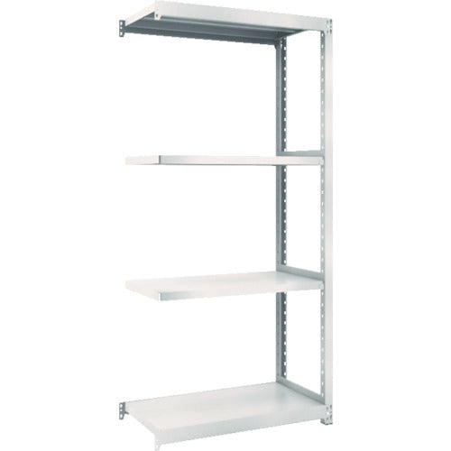 TRUSCO Steel Rack M2 Type Light-Medium Duty Shelf 860 x 450 x H2100 4 Tiers Connected Neo Gray M2-7344B 1 S