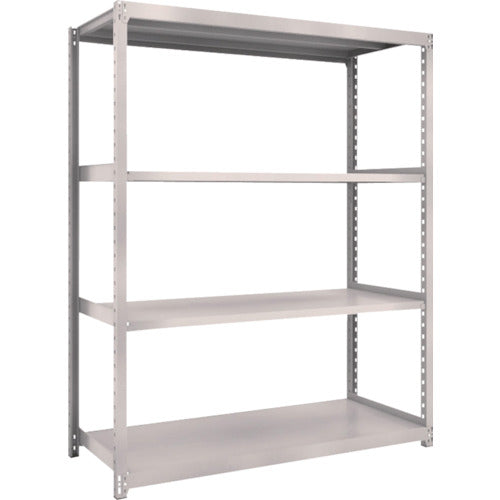 TRUSCO Steel Rack M2 Type Light-Medium Duty Shelf 1460 x 600 x H2100 4 Tiers Single Unit Neo Gray M2-7564 1 S