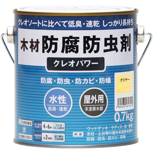 和信ペイント　クレオパワー　クリヤー　０．７ｋｇ　800501　1 缶