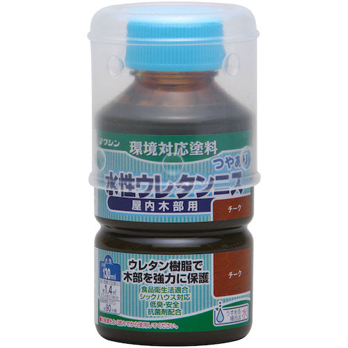 和信ペイント　水性ウレタンニス　チーク　　１３０ｍｌ　941152　1 本