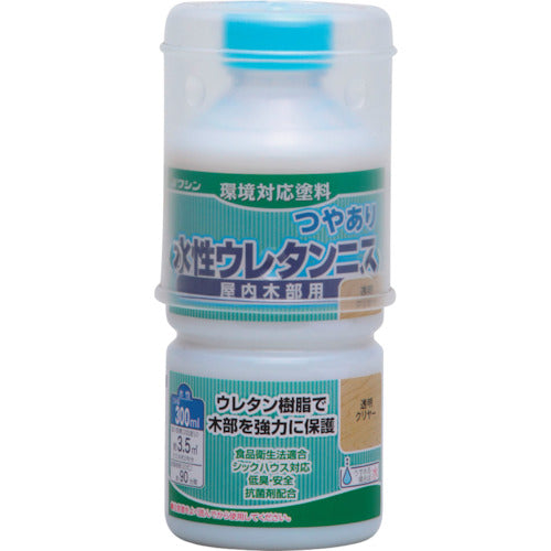 和信ペイント　水性ウレタンニス　透明クリヤー　　３００ｍｌ　941301　1 本