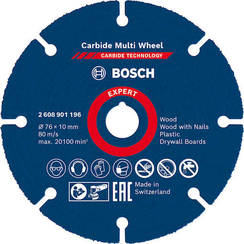 Bosch Carbide Multi Wheel 76mm 2608901196 1 piece
