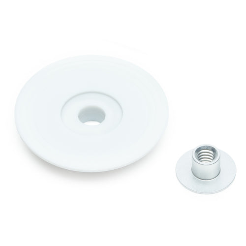 MAGEVER Rust-free Magnet Magplus+ NCP-45R Silicone Magnet with Wings, White, 1/4 Camera Screw Washer Included, 1145RNCP3321, 1 Piece