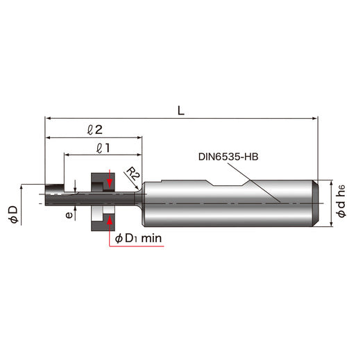 Hermanbiltz Solid Carbide Back Countersink Cutter Eccentric Type RBS - M55100 1 Piece