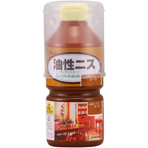 和信ペイント　油性ニス　チーク　　２７０ｍｌ　900603　1 本