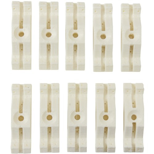 WAKI Pirashell Pin Fixtures, Pack of 10, White, WPS50, 1 PK