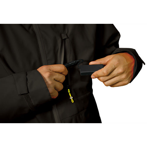 Ｍａｋｋｕ　フーディライトレインジャケット　ブラック　ＥＬ　AS8204D　1 着