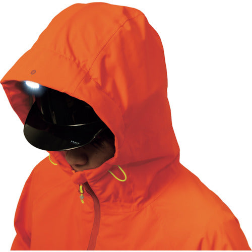 Ｍａｋｋｕ　【売切商品】　フーディライトレインジャケット　オレンジ　Ｍ　AS8201L　1 着