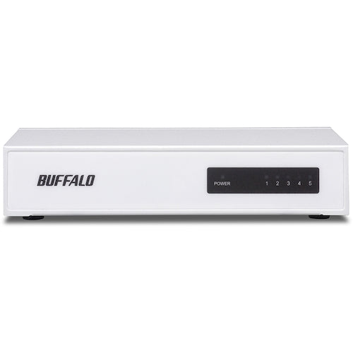 ＢＡＦＦＡＬＯ　１０／１００Ｍｂｐｓ対応　スイッチングＨｕｂ　金属筐体／電源内蔵モデル　５ポート　ホワイト　LSW4-TX-5NS/WHD　1 個