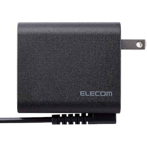 ELECOM AC adapter for notebook PCs, Type-C, USB PD compatible, 45W, cable integrated, 1.8m, black, ACDC-PD2545BK, 1 unit