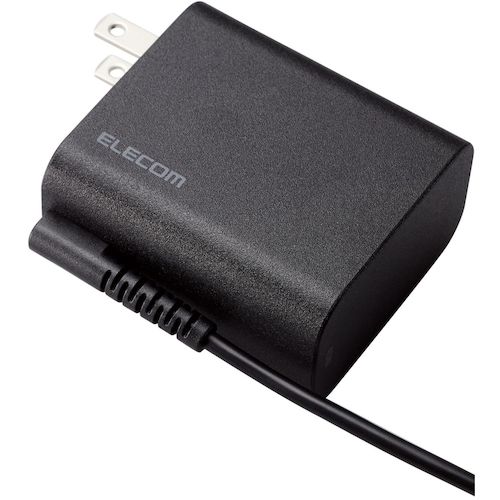 ELECOM AC adapter for notebook PCs, Type-C, USB PD compatible, 45W, cable integrated, 1.8m, black, ACDC-PD2545BK, 1 unit