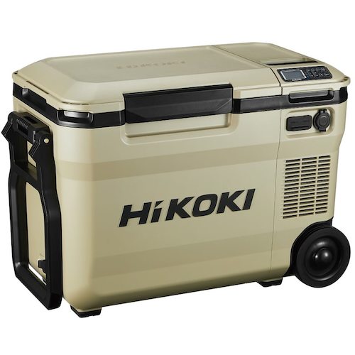 HiKOKI 18V-14.4V 무선 냉온고 대용량 사이즈 25L 샌드 베이지 멀티 볼트 세트품 UL18DBA-WMBZ 1대