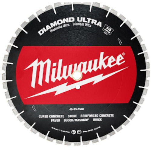 ｍｉｌｗａｕｋｅｅ　１４インチ（３５６ｍｍ）ダイヤモンドブレード（ターボセグメント型）　49-93-7540　1 個