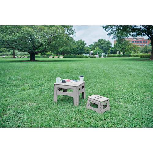 ＴＥＮＭＡ　フォールディングテーブル　ベージュ　811001000　1 個