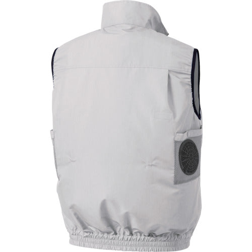 空調服　スペーサー一体型ベスト　シルバー　Ｍ　KU92330K30S2　1 着