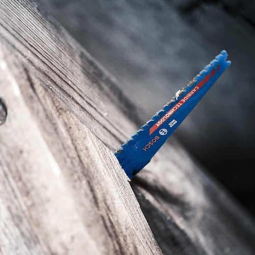 Bosch Saber Saw Blade, Carbide, for Wood and Metal Demolition, S967XHM, 2608900396, 1 ​​PK