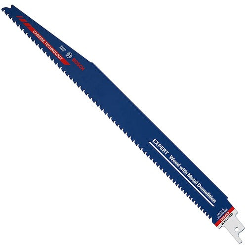 Bosch Saber Saw Blade, Carbide, for Wood and Metal Demolition, S1267XHM, 2608900401, 1 PK