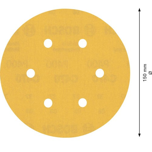 ボッシュ　ランダムアクションサンダーペーパー　Ｃ４７０　１５０ｍｍ　＃４００　５０枚入り　2608900925　1 PK