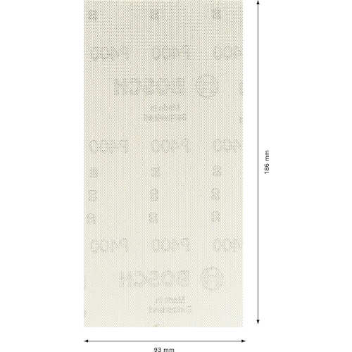 ボッシュ　ネットサンディングシート　Ｍ４８０　９３Ｘ１８６ｍｍ　＃４００　１０枚入り　2608900751　1 PK