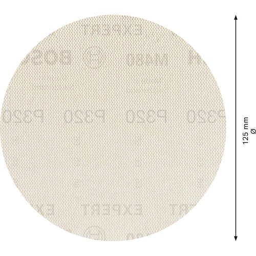 ボッシュ　ネットサンディングディスク　Ｍ４８０　１２５ｍｍ　＃３２０　５枚入り　2608900678　1 PK