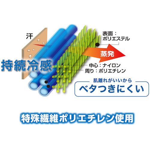 アズ　ＢＯＤＹ‐Ｘ　ＦＯＲＷＯＲＫ　持続冷感　半袖Ｖ首シャツ　白　Ｍ　9333-37M00　1 着