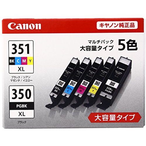 캐논 잉크 탱크 BCI-351XL+350XL/5MP(BK/C/M/Y) BCI-351XL+350XL/5MP 1개