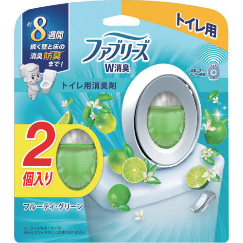 P&amp;G Febreze Deodorizing Air Freshener Double Deodorizer for Toilets Fruity Green 6.3ml x 2 408079 1 PK