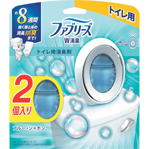 Ｐ＆Ｇ　ファブリーズ　消臭芳香剤　Ｗ消臭　トイレ用　ブルー・シャボン　６．３ｍｌ×２個　408078　1 PK