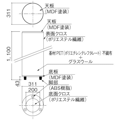 DAIKEN 인테리어 흡음재 사운드트론 베이지 WB1101-02 1개