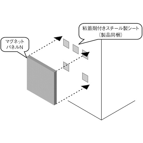 ＤＡＩＫＥＮ　オフトーンマグネットパネル（ＡＮ柄０５）　２枚入　WB0903-AN05SP　1 箱