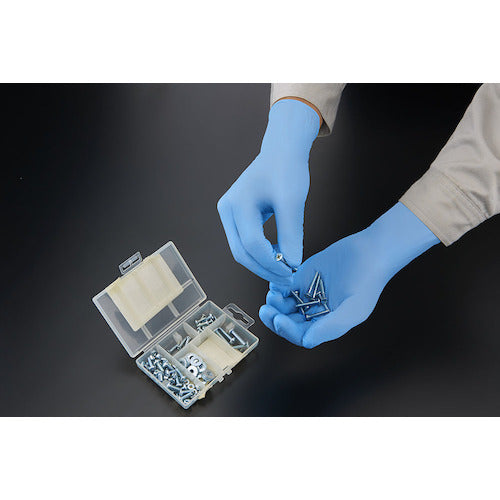 SHOWA 니트릴 고무 일회용 장갑 No8810 니트리스트·뉴 피트 100장입 M사이즈 NO8810-M 1 상자