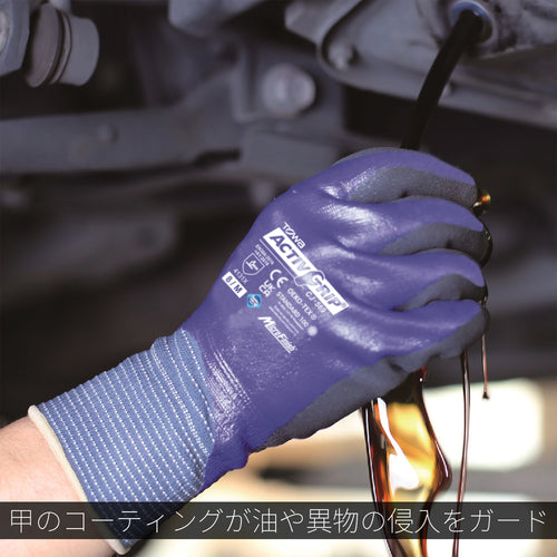 Towaron Nitrile Rubber Gloves Active Grip CJ-569 9/L CJ-569-9L 1 pair